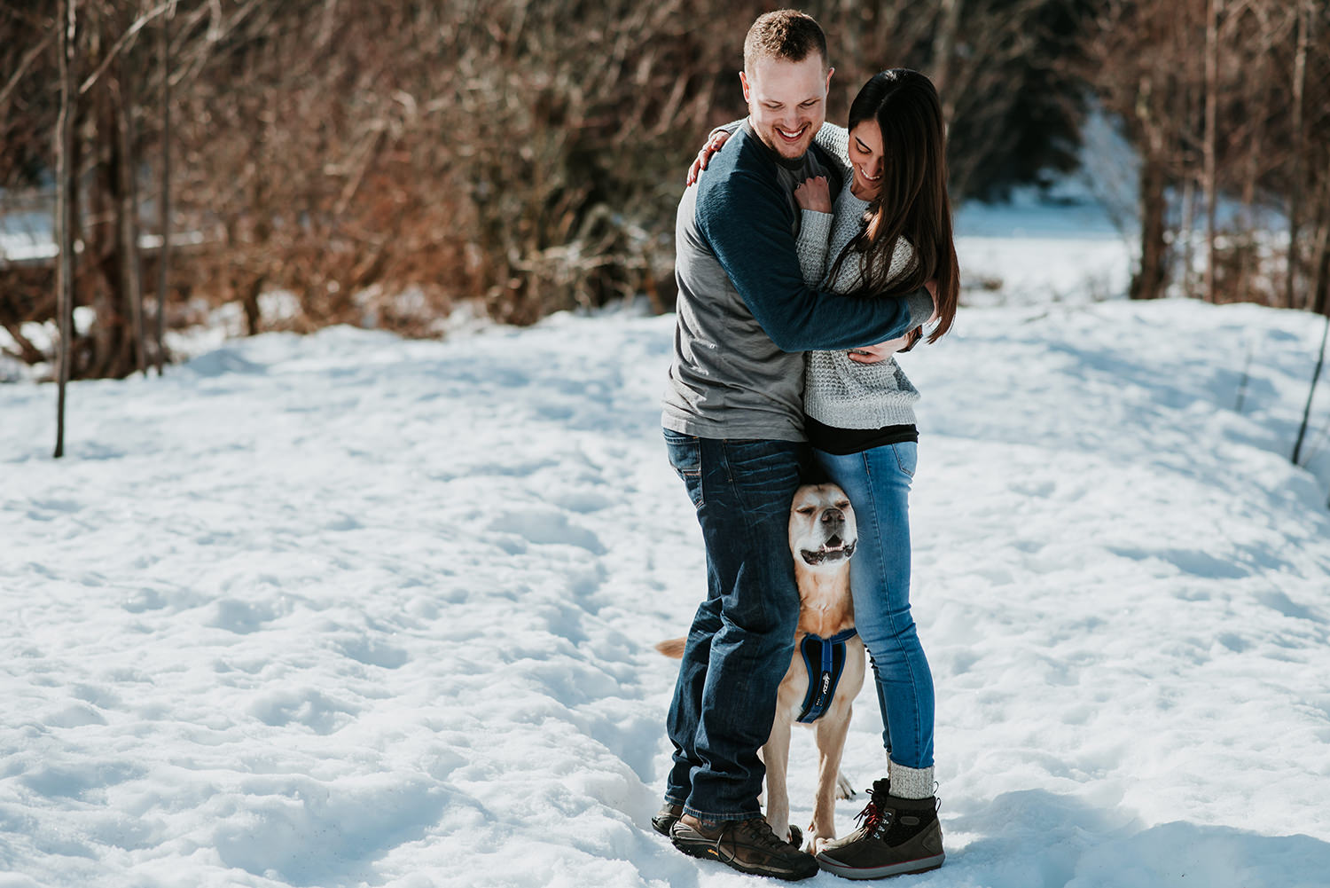 Newly engaged proposal photography in Whistler BC