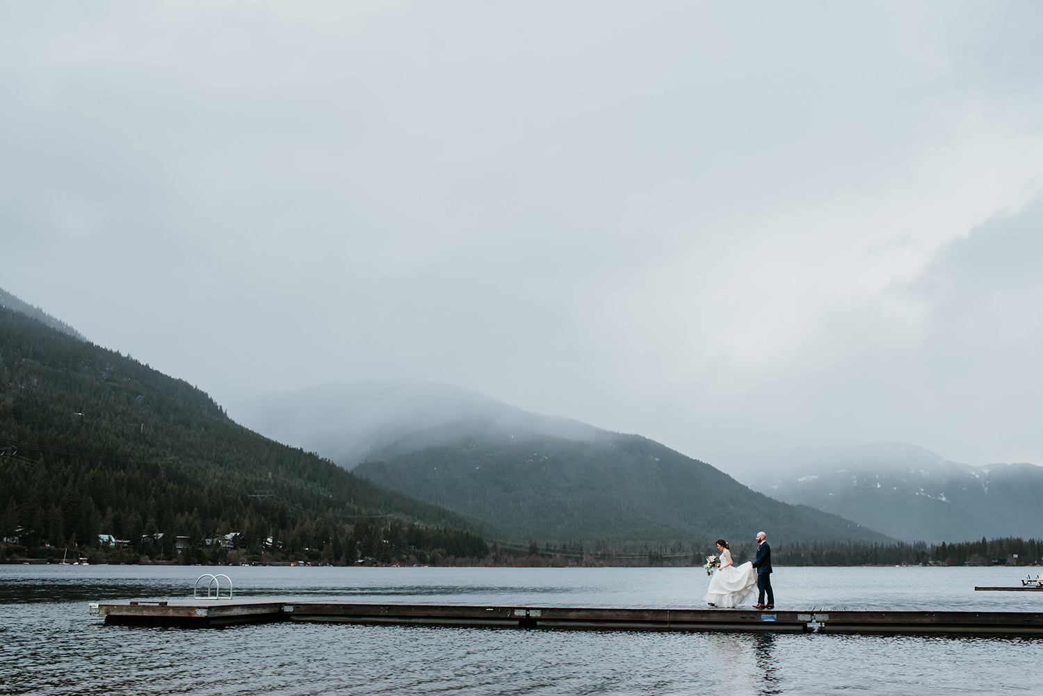 Alta Lake winter Whistler wedding photography