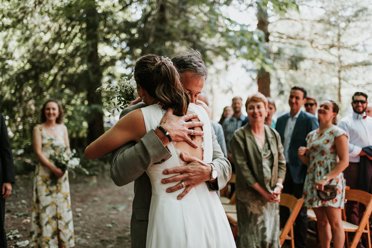 Squamish wedding ceremony in the forest