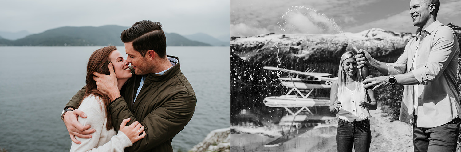 Squamish Float plane proposal and engagement photography