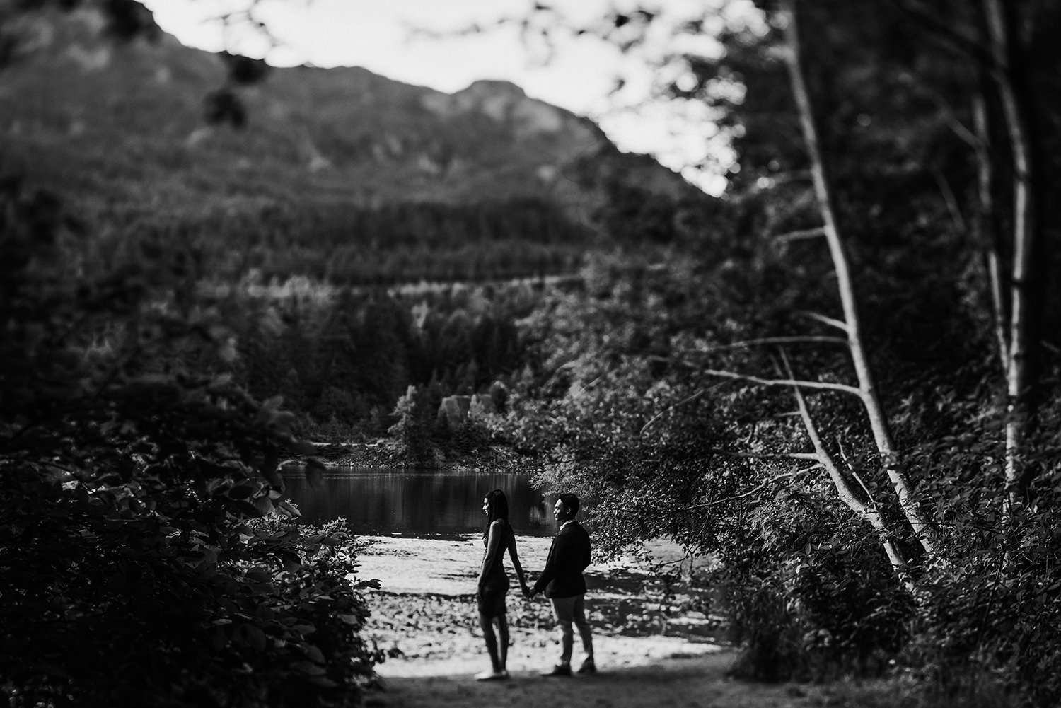 Whistler engagement photography on Nita Lake