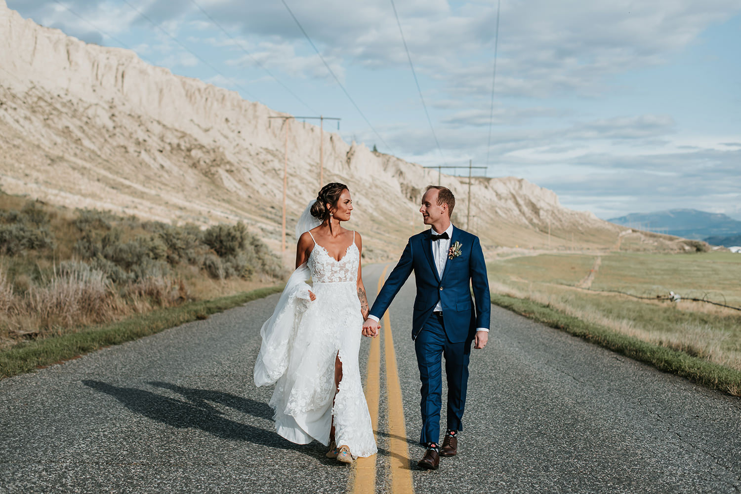 Bride and groom at Okanagan BC wedding