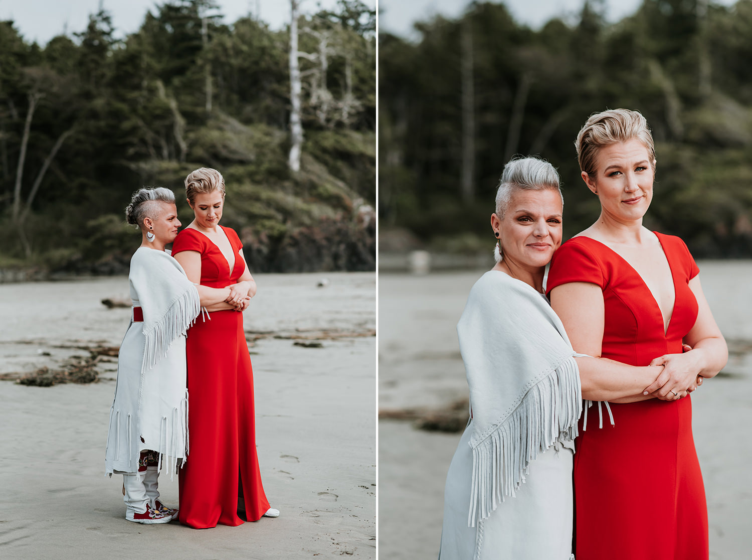 Tofino elopement on the beach photography