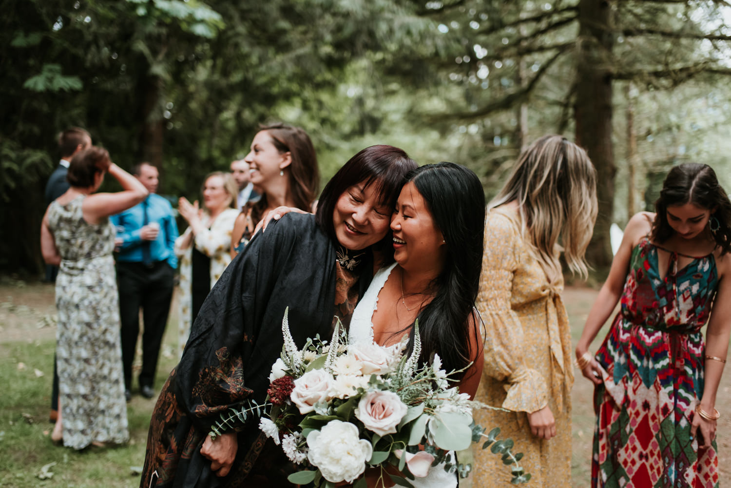 Squamish outdoor wedding reception