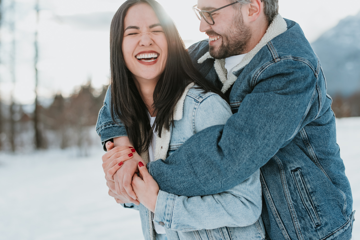 Fun Whistler Winter Engagement Photography